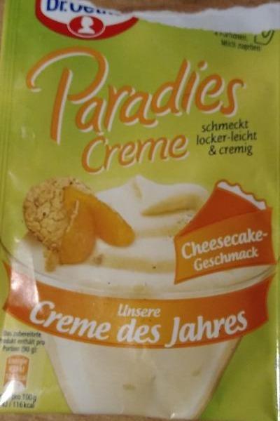 Fotografie - Paradies Creme Cheesecake Geschmack Dr. Oetker