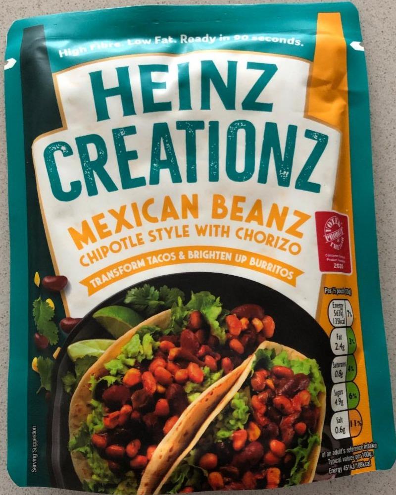 Fotografie - Mexican Beanz Chipotle Style with Chorizo Heinz Creationz