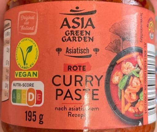 Fotografie - Rote curry paste Asia Green Garden