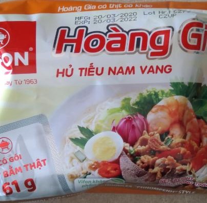 Fotografie - Hoàng Gia Instantní rýžová polévka s příchutí vepřovou Vifon