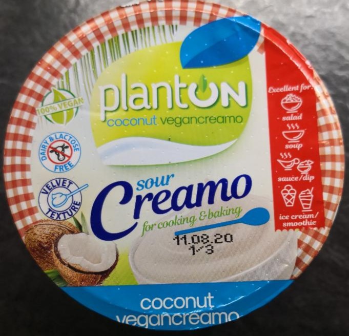 Fotografie - sour creamo coconut vegancremo 15% fat Planton