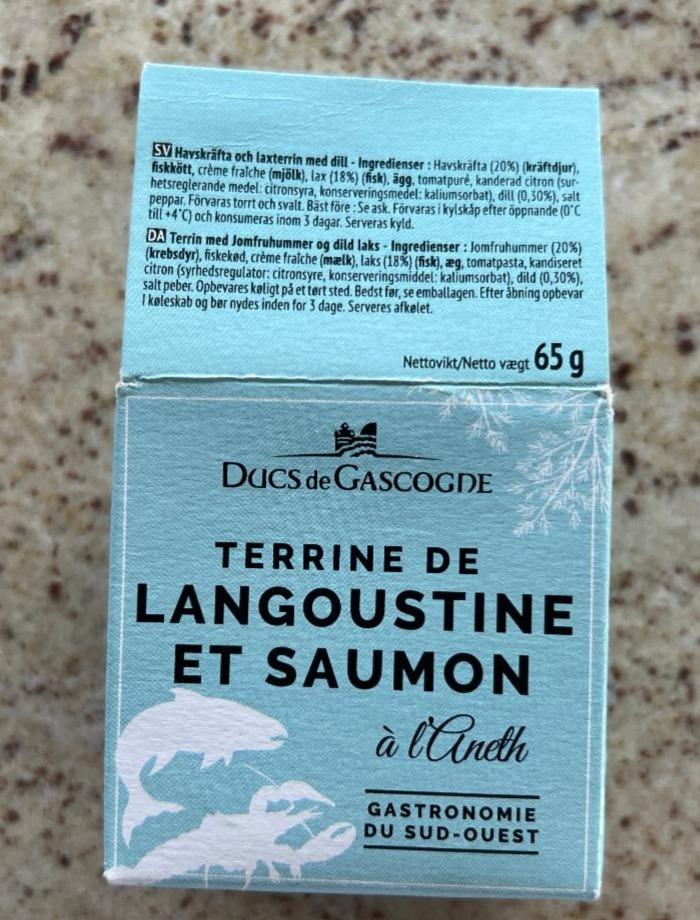 Fotografie - Terrine de Langoustine et Saumon à l'aneth Ducs de Gascogne