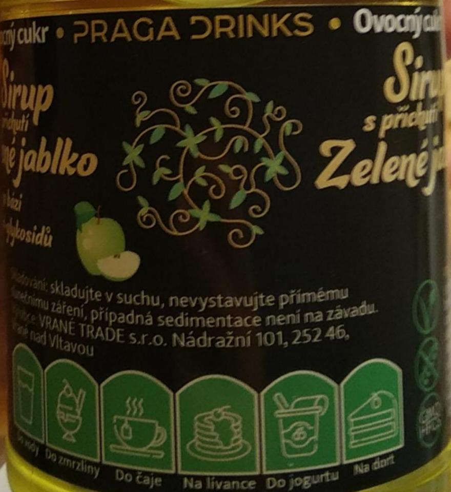 Fotografie - Sirup stévie Zelené jablko Praga Drinks