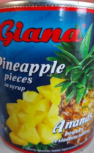 Fotografie - Ananas kousky ve sladkém nálevu Giana