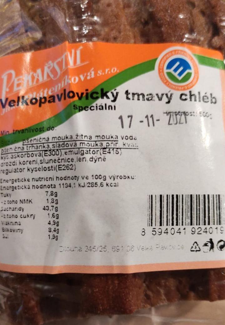 Fotografie - Velkopavlovický tmavý chléb Pekařství Jitka Pláteníková