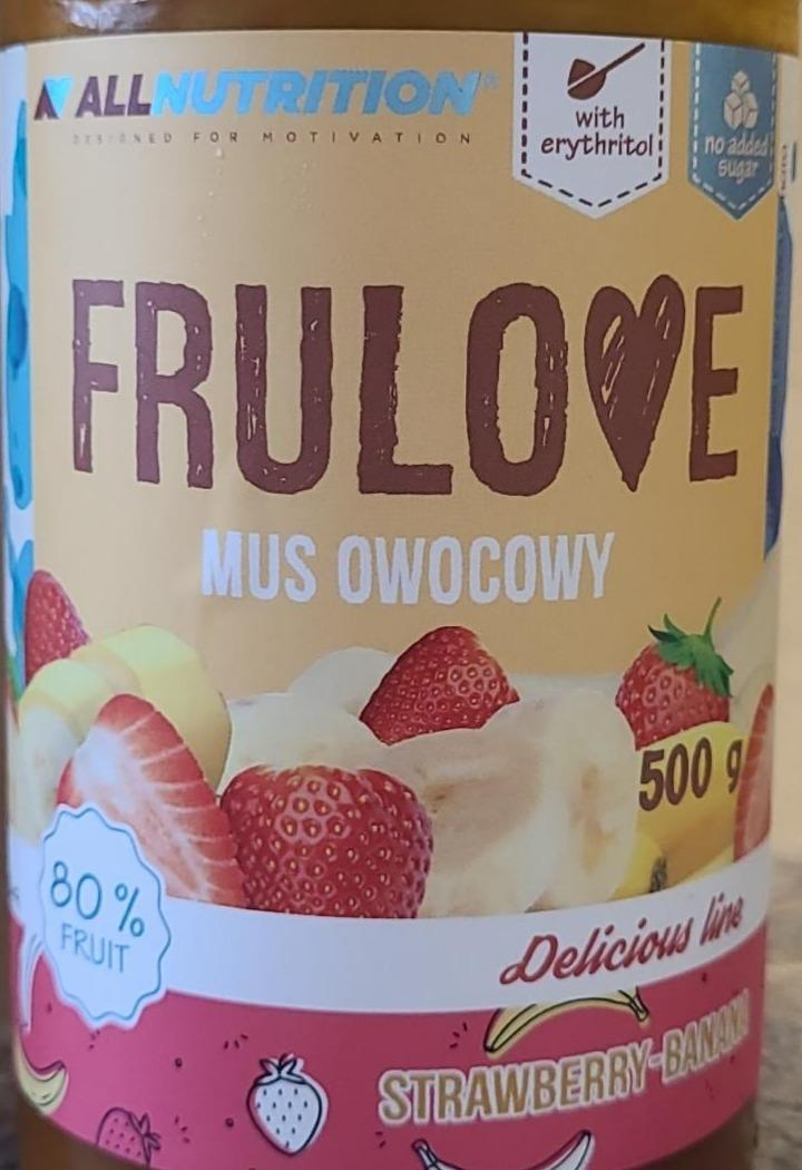 Fotografie - Frulove Mus Owocowy Strawberry-Banana Allnutrition