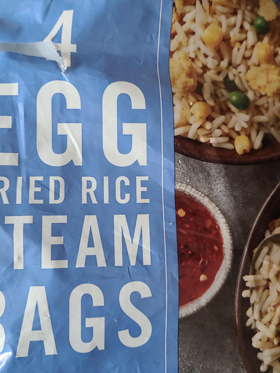 Fotografie - 4 Egg Fried Rice Steam Bags Iceland