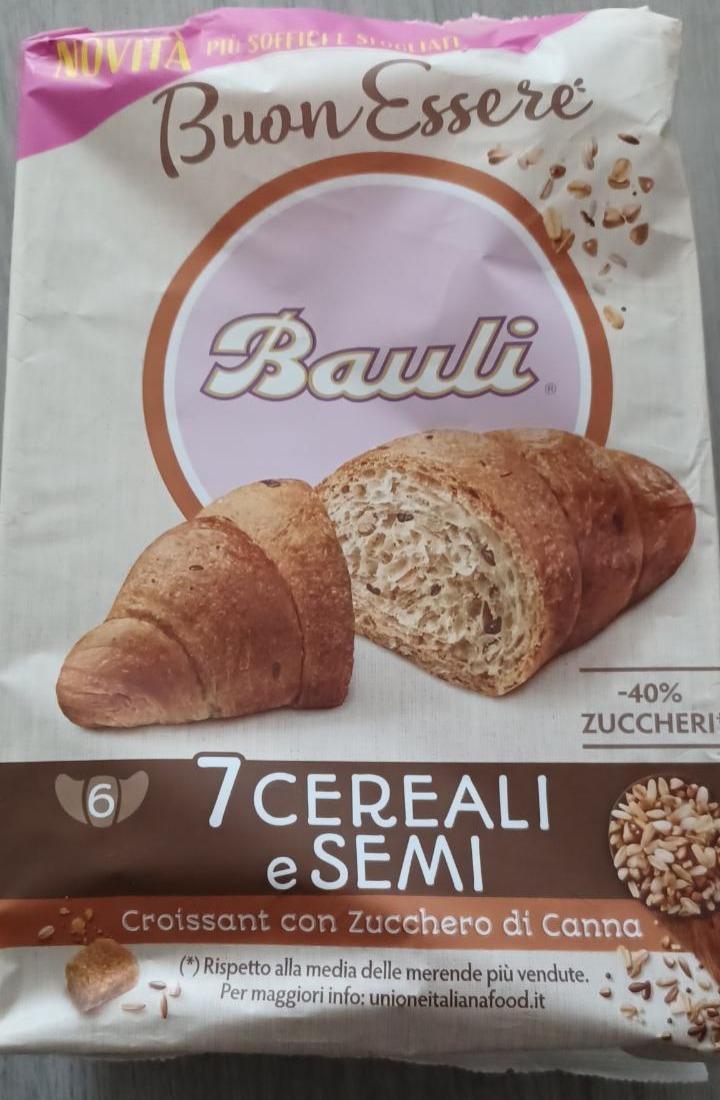 Fotografie - BuonEssere 7 cereali e semi Croissant con Zucchero di Canna Bauli