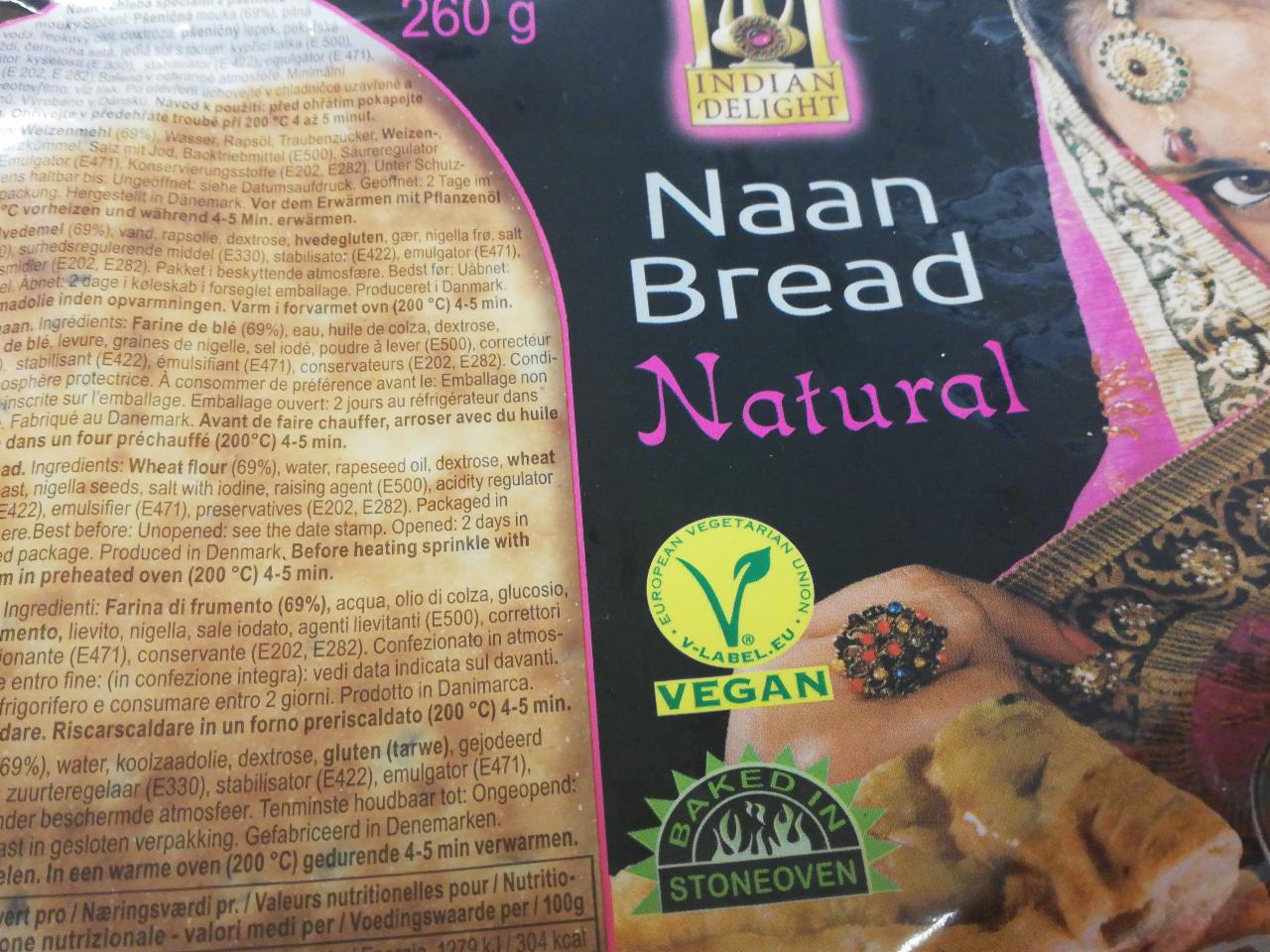Fotografie - Naan bread natural Indian Delight