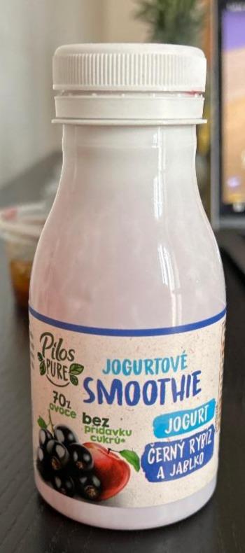 Fotografie - Jogurtové smoothie jogurt černý rybíz a jablko Pilos Pure