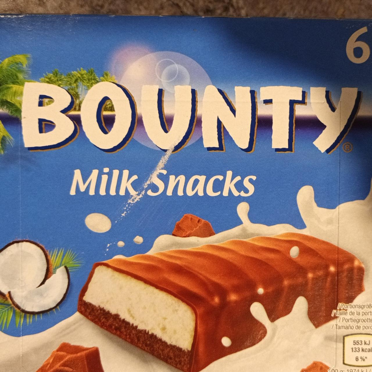 Fotografie - Bounty Milk Snacks