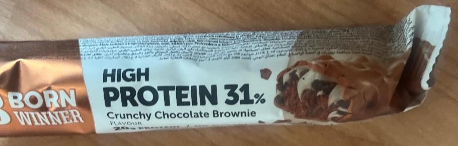 Fotografie - High Protein 31% Crunchy Chocolate Brownie Born Winner