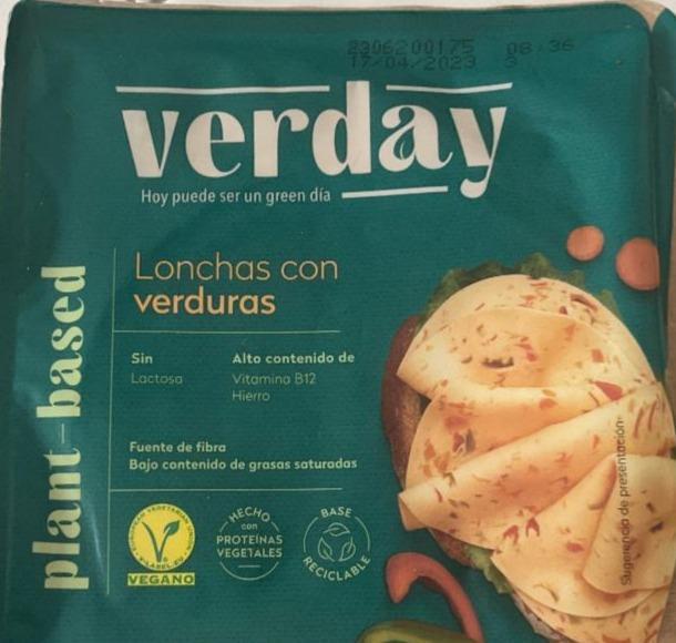 Fotografie - Lonchas con verduras Verday