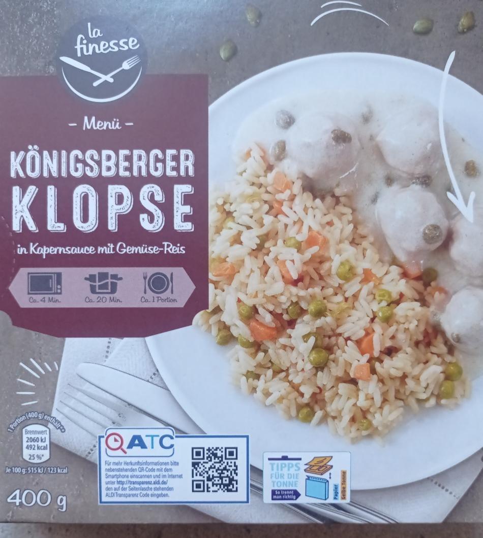 Fotografie - Königsberger Klopse in Kapernsauce mit Gemüse-Reis La Finesse