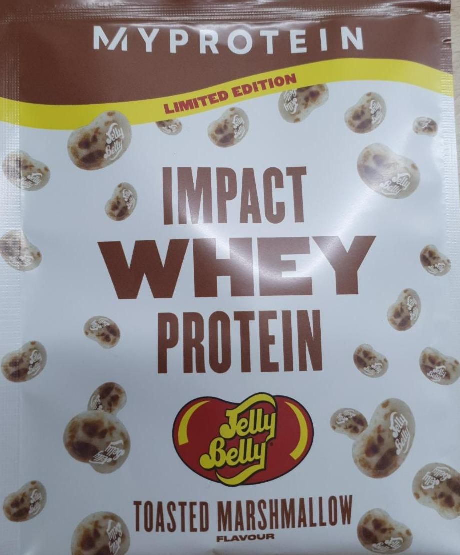 Fotografie - Impact Whey protein Jelly Belly Toasted Marshmallow Myprotein