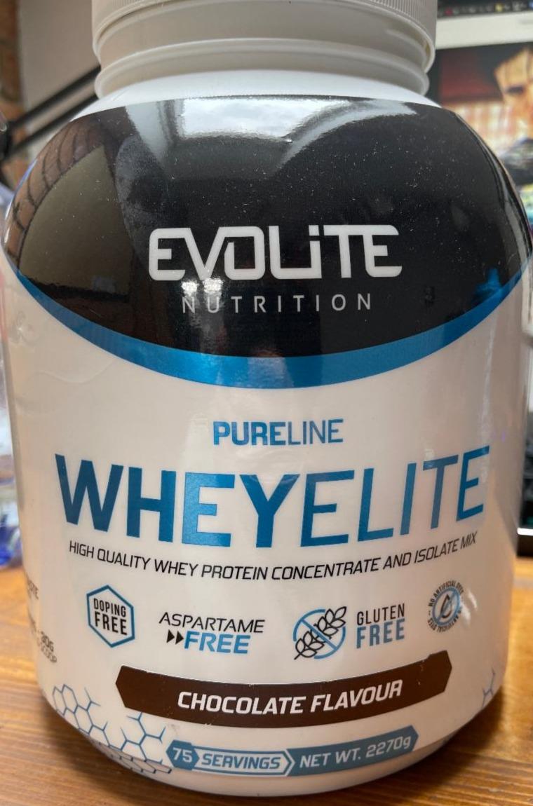 Fotografie - Pureline WheyElite Chocolate flavour Evolite Nutrition