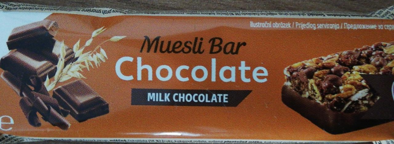 Fotografie - Muesli Bar Chocolate Milk Chocolate K-Classic