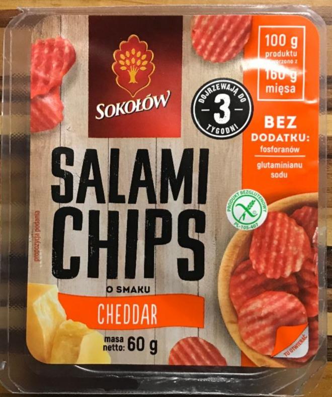 Fotografie - Salami chips o smaku sera cheddar Sokołów