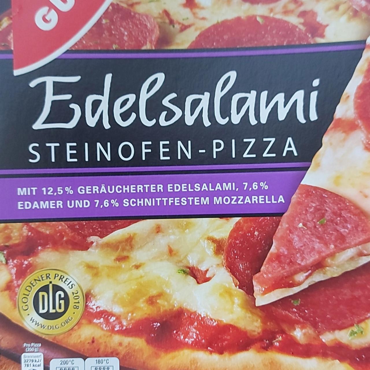 Fotografie - Edelsalami Steinofen Pizza Gut&Günstig