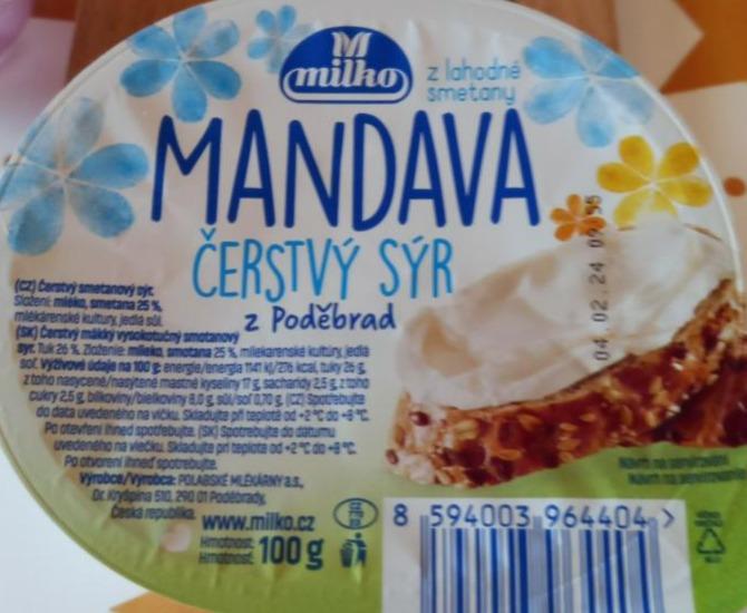 Fotografie - Mandava Čerstvý sýr z Poděbrad Milko