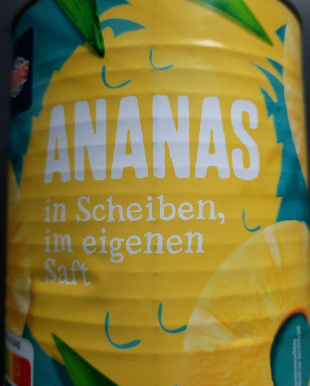 Fotografie - Ananas in Scheiben Globus