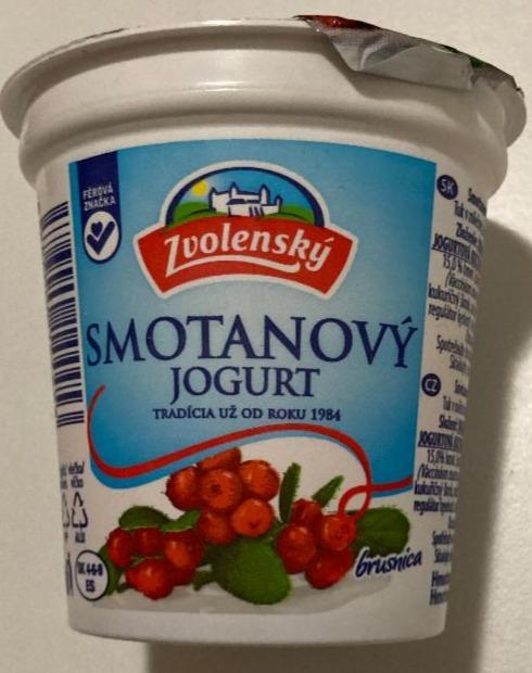 Fotografie - Zvolenský smetanový jogurt brusinkový