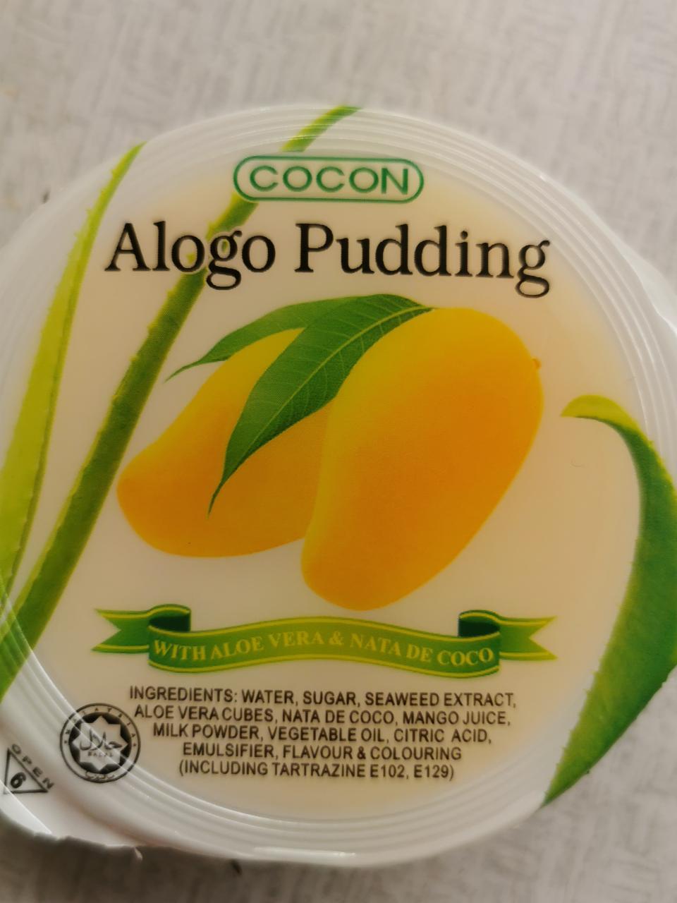 Fotografie - puding s Aloe Vera mango flavour Cocon