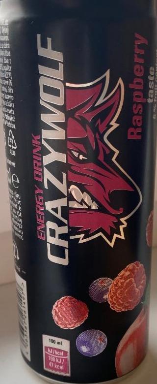 Fotografie - Raspberry Energy Drink Crazy Wolf