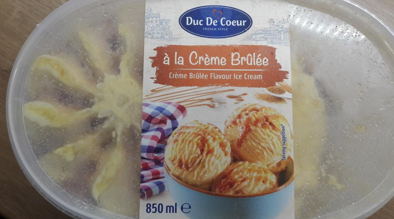 Fotografie - à la Crème Brûlée Ice Cream Duc De Coeur