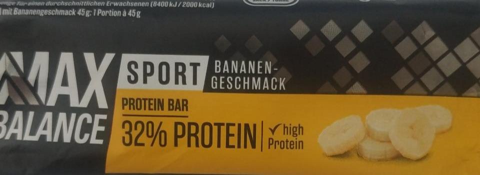Fotografie - Max Balance 32% protein bar banán