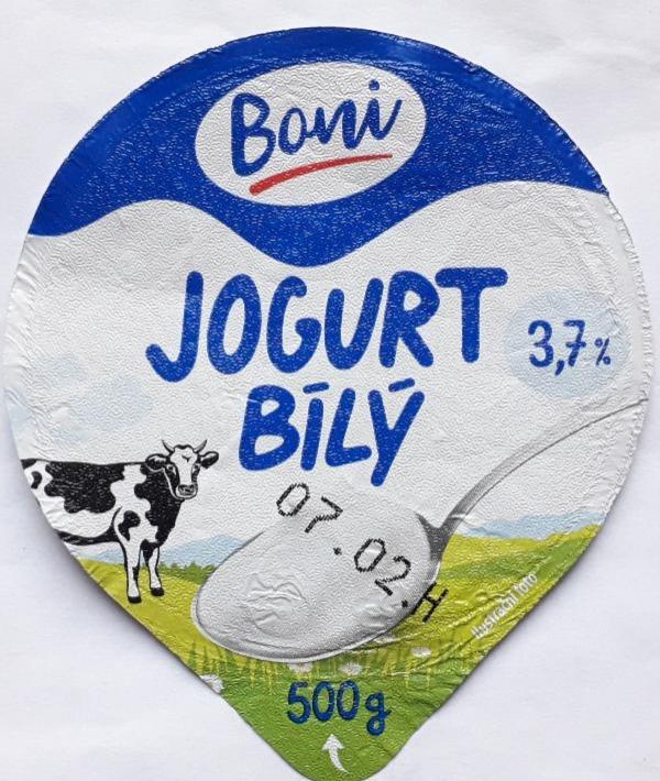 Fotografie - Jogurt bílý 3,7% tuku Boni
