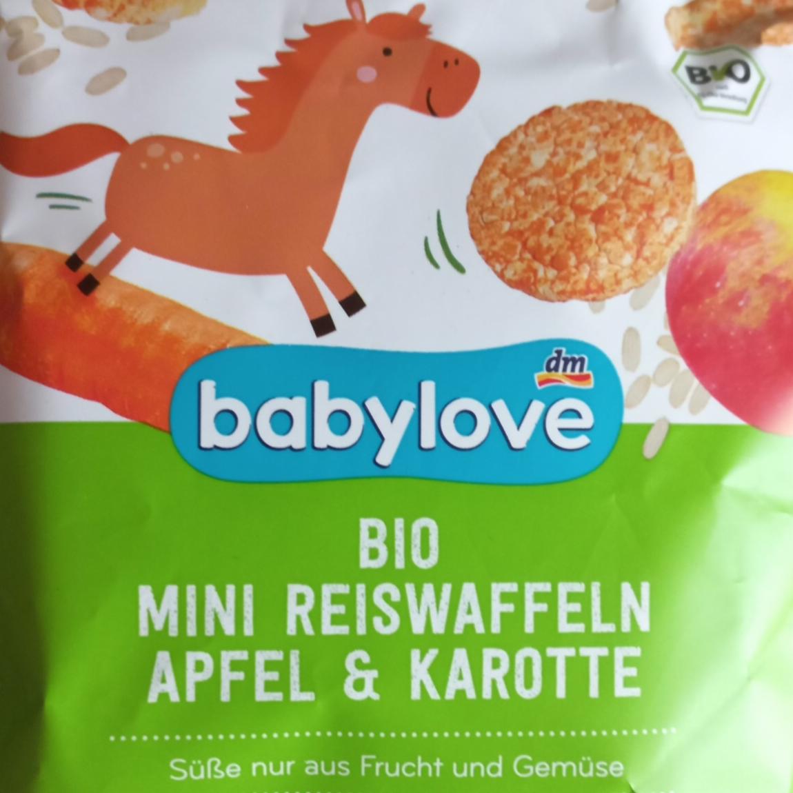 Fotografie - Bio mini reiswaffeln apfel & karotte Babylove
