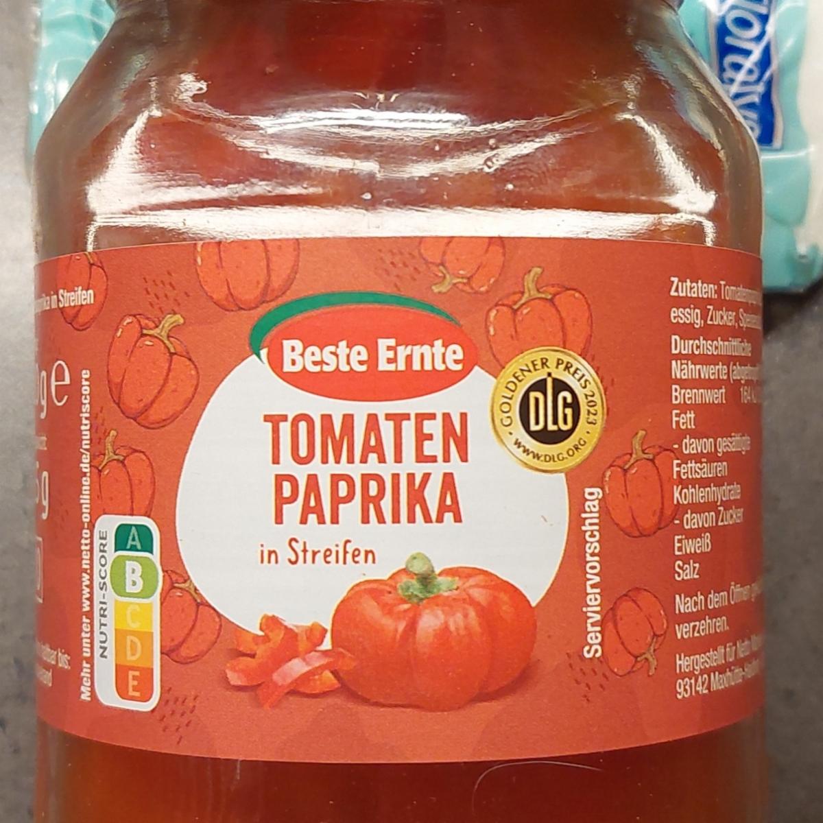 Fotografie - Tomaten Paprika in Streifen Beste Ernte