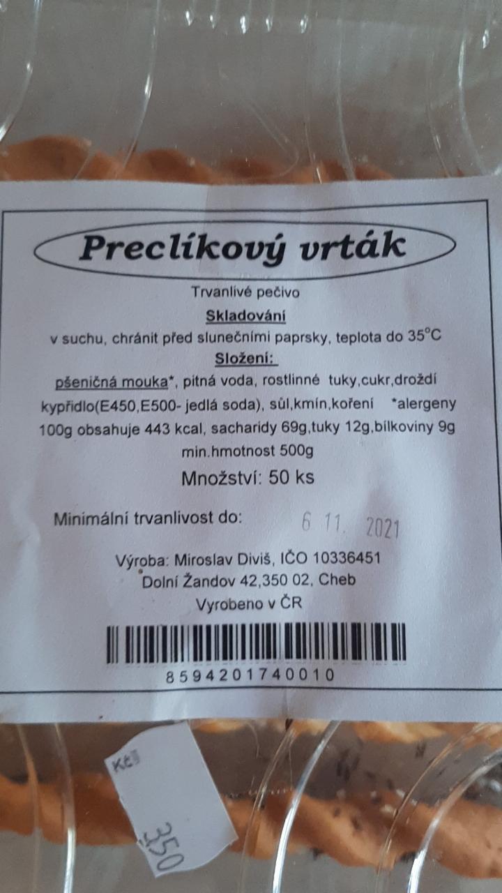 Fotografie - Preclíkový vrták Diviš
