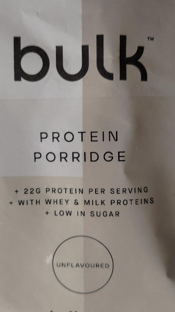 Fotografie - Protein porridge unflavoured Bulk