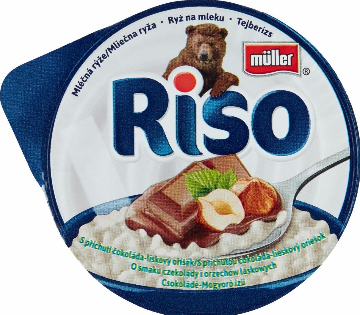 Fotografie - Riso mléčná rýže čokoláda-lískový oříšek Müller