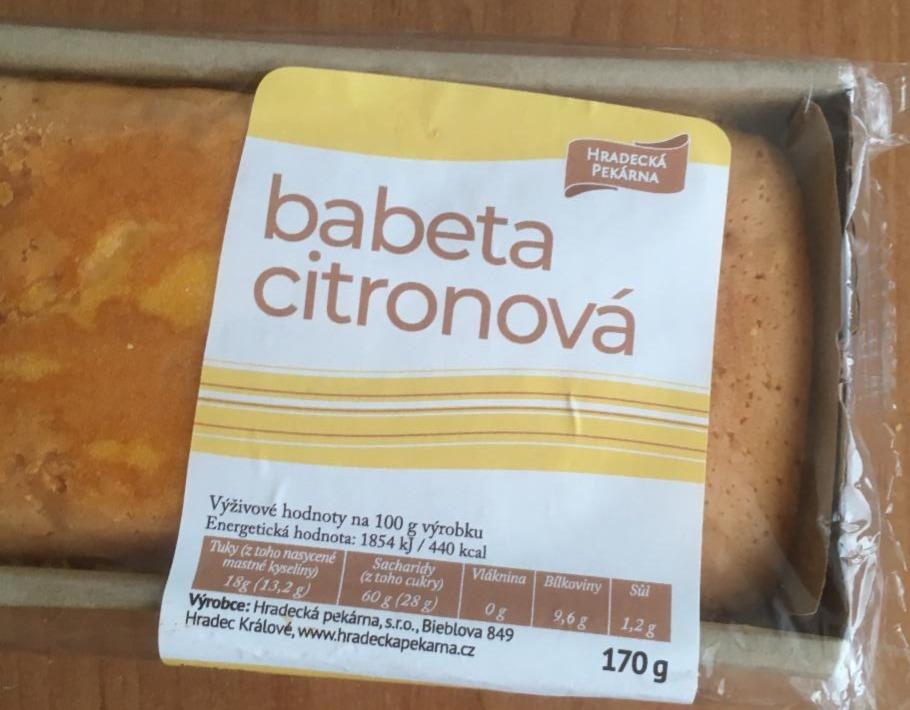Fotografie - Babeta citronová Hradecká pekárna