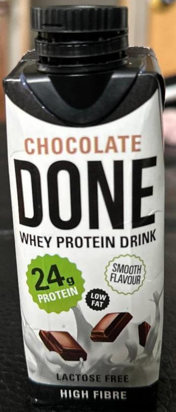 Fotografie - Chocolate DONE whey protein drink