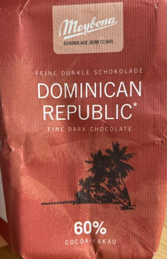 Fotografie - Dominican republic fine dark chocolate Meybona
