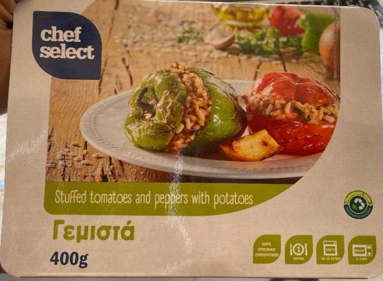 Fotografie - Gemistá Stuffed tomatoes and peppers with potatoes Chef Select