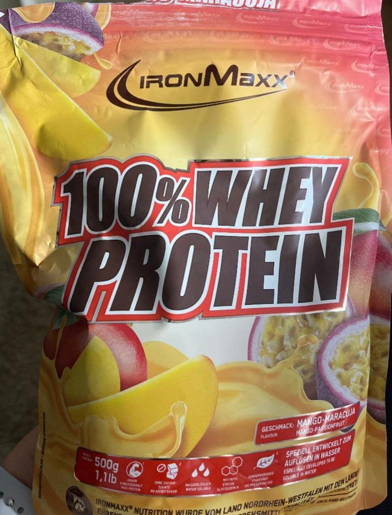 Fotografie - whey Protein 100% Mango-maracuja IronMaxx