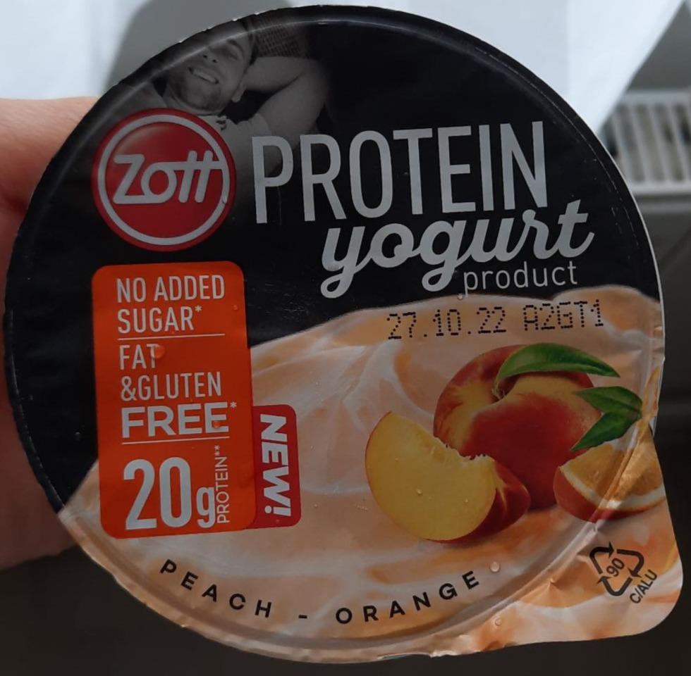 Fotografie - Protein 20g yogurt Peach - Orange Zott
