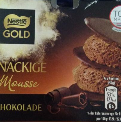 Fotografie - Nestlé Gold Knackige Mousse Schokolade