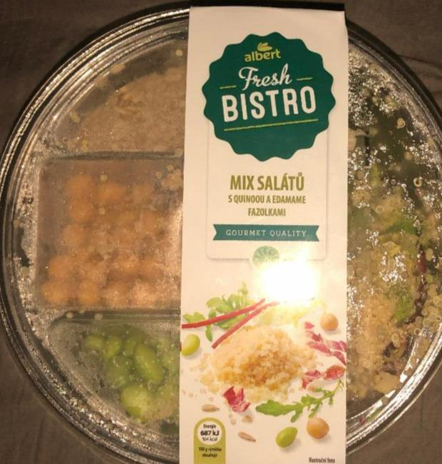 Fotografie - mix salátů s quinoou a edamame fazolkami Albert Fresh Bistro
