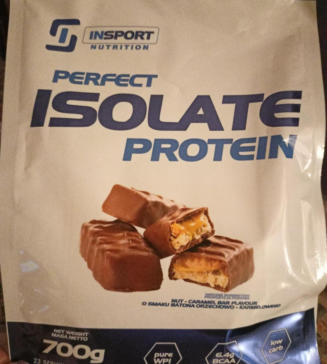 Fotografie - Perfect Isolate protein Nut caramel bar Insport Nutrition