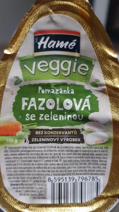 Fotografie - Veggie pomazánka fazolová se zeleninou Hamé
