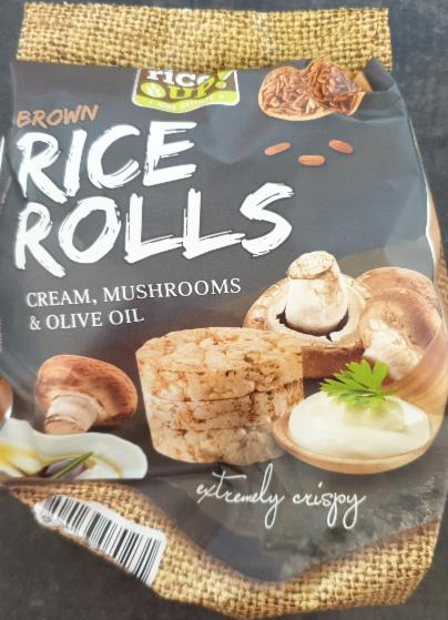 Fotografie - Brown rice rolls cream, mushrooms & olive oil Rice up!