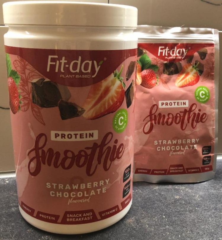 Fotografie - Protein Smoothie strawberry chocolate Fit-day