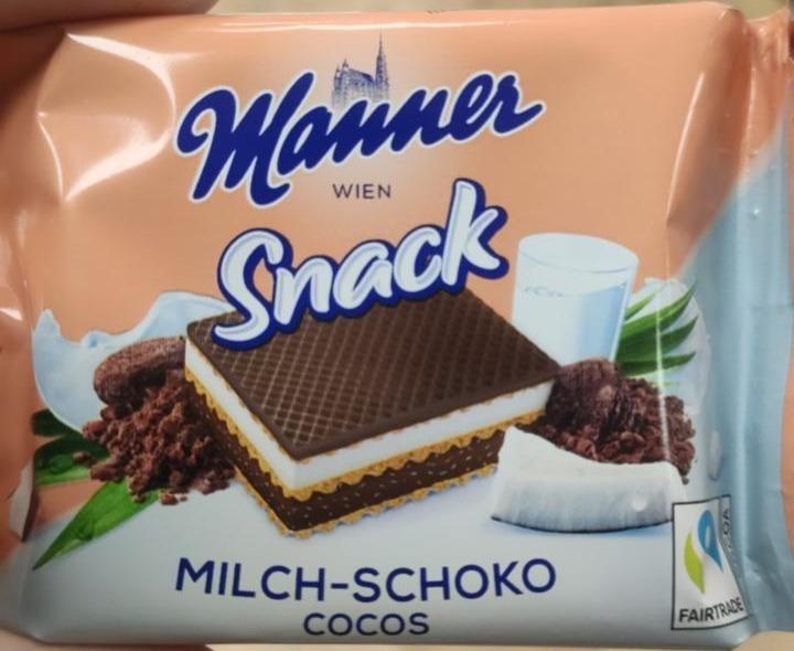 Fotografie - Milch-Schoko Snack Cocos Manner