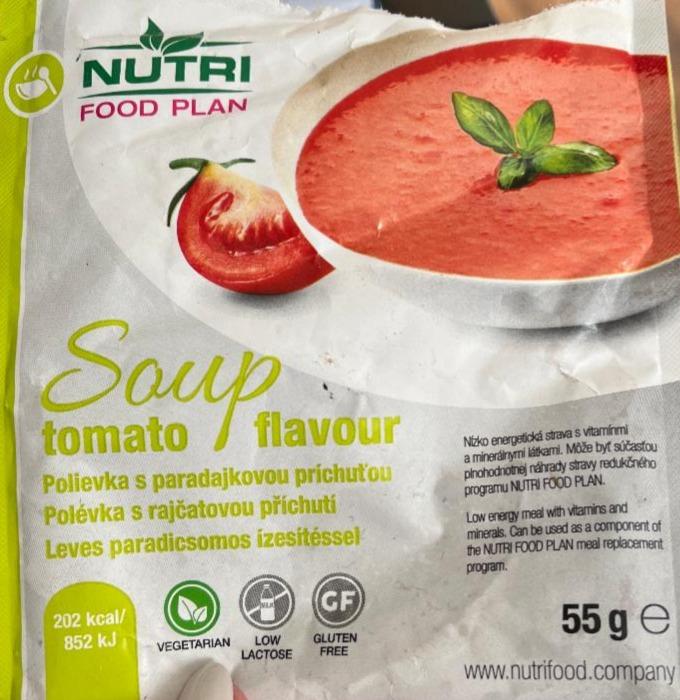 Fotografie - Soup tomato flavour Nutri food plan